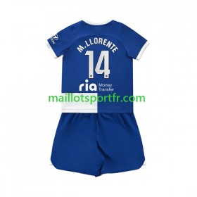 Maillot de Foot Atlético Madrid 2 Marcos Llorente 14 Enfant Exterieur 2023/24